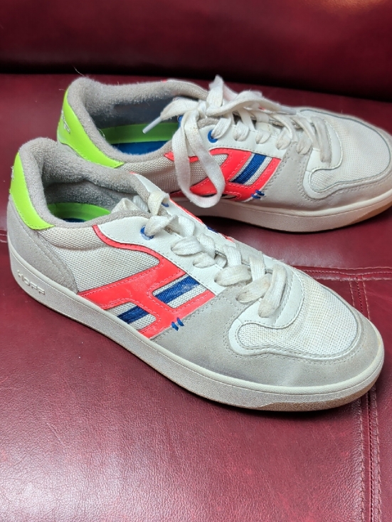 Hoff Shoes - Hoff Trainers Womens, Montparnasse Suede Leather White Trainers, Size 9